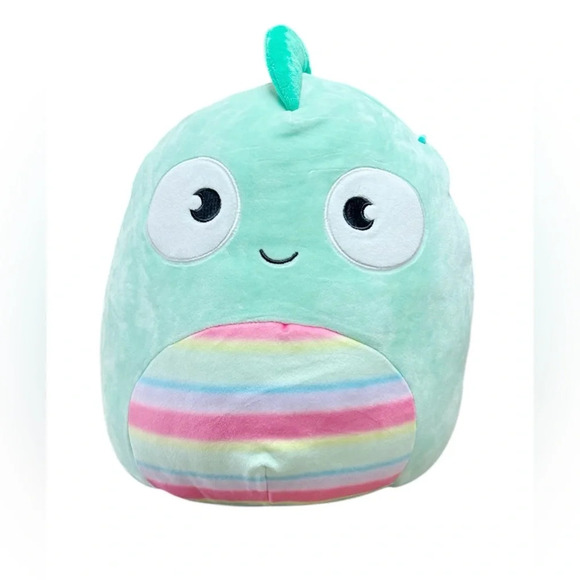 Squishmallow Chameleon 12 inches Kent Plush Green Rainbow Stuffed Animal - Picture 1 of 4